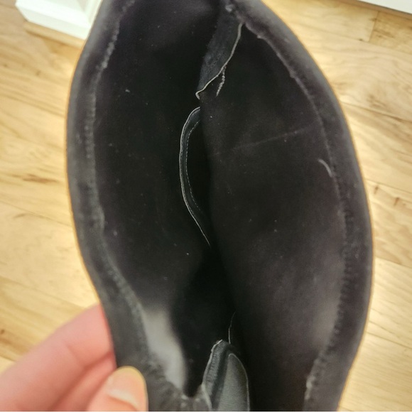 Marc Fisher Over the Knee Suede in Black - Picture 6 of 8